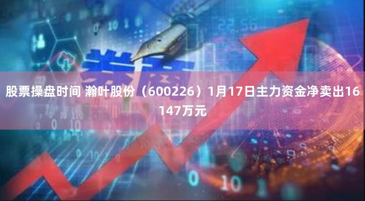 股票操盘时间 瀚叶股份（600226）1月17日主力资金净卖出16147万元