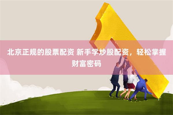 北京正规的股票配资 新手学炒股配资，轻松掌握财富密码